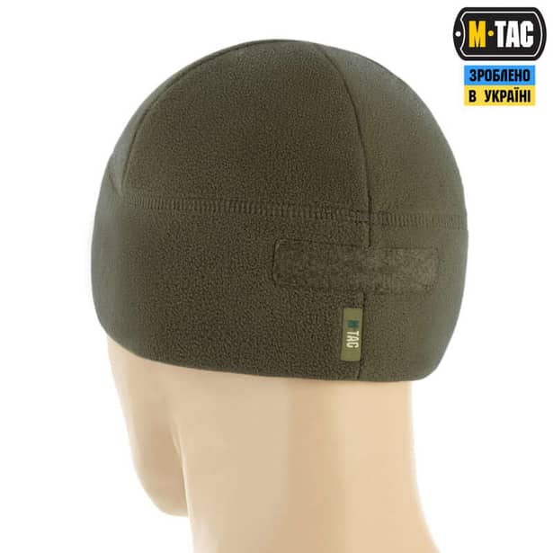3 - Шапка флісова M-Tac Watch Cap Elite з Velcro. Темна олива