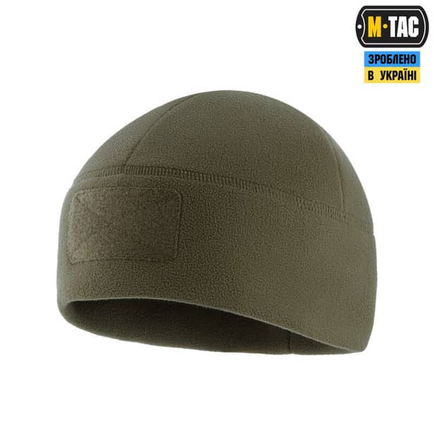 4 - Шапка флісова M-Tac Watch Cap Elite з Velcro. Темна олива