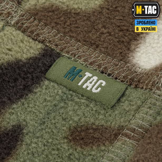 5 - Флісовий баф, шарф M-Tac Elite Fleece анатомічний з затяжкою. Мультикам