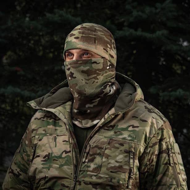 7 - Флісовий баф, шарф M-Tac Elite Fleece анатомічний з затяжкою. Мультикам