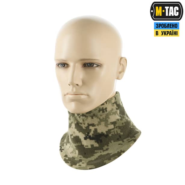 2 - Флісовий баф, шарф M-Tac Elite Fleece анатомічний з затяжкою. Піксель