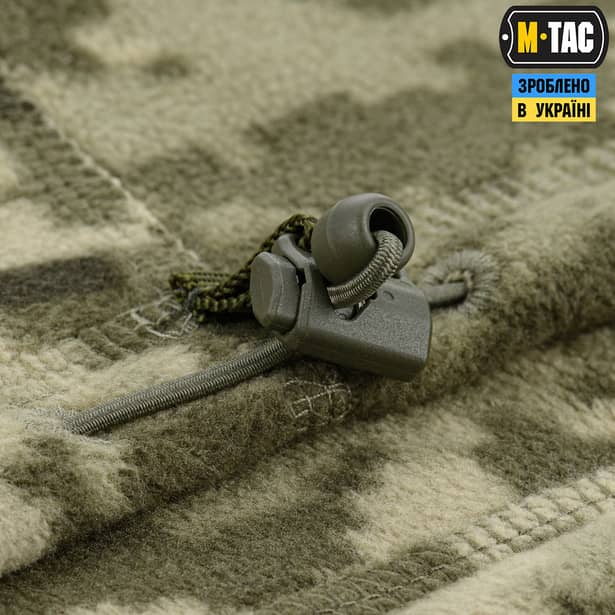4 - Флісовий баф, шарф M-Tac Elite Fleece анатомічний з затяжкою. Піксель