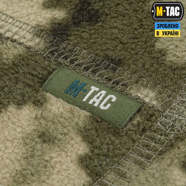 5 - Флісовий баф, шарф M-Tac Elite Fleece анатомічний з затяжкою. Піксель