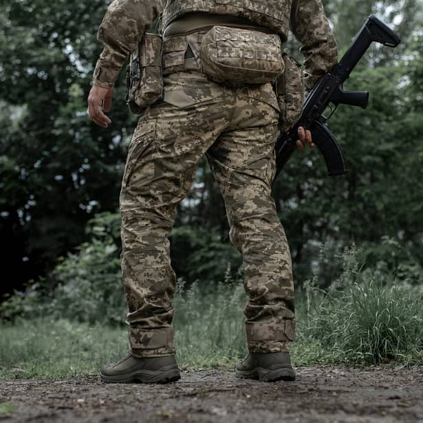 11 - Штаны M-Tac Aggressor Gen.II рип-стоп. Пиксель