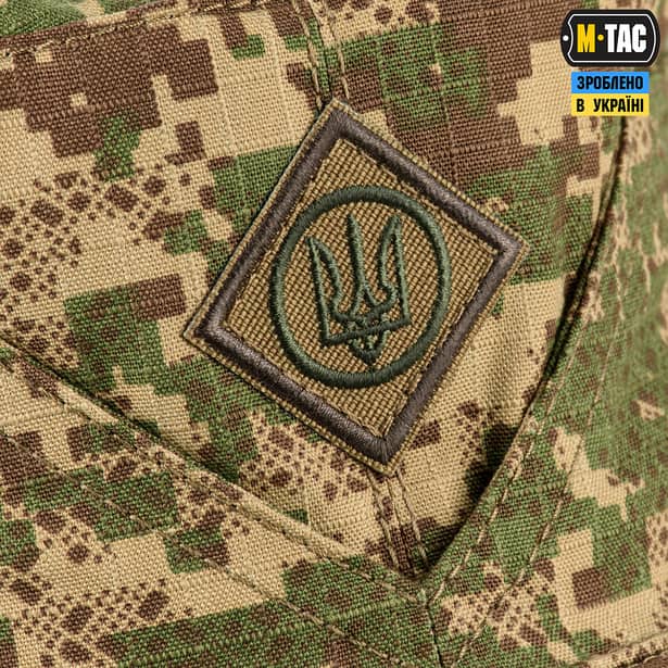 3 - Кепка-мазепинка M-Tac з гербом. Камуфляж НГУ (Хижак)