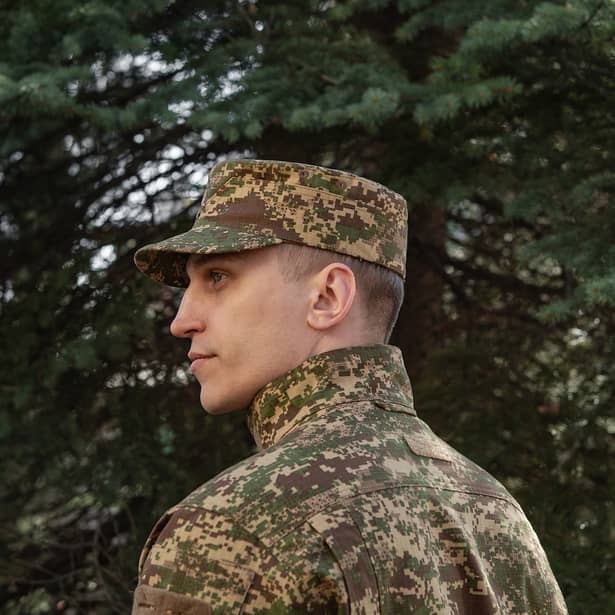 7 - Кепка-мазепинка M-Tac з гербом. Камуфляж НГУ (Хижак)