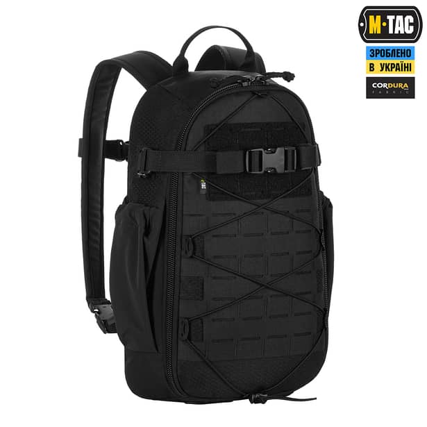 17 - Тактический рюкзак M-Tac Sturm Elite с эргономичными лямками. Черный