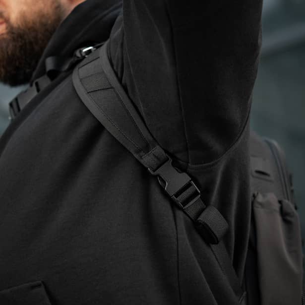 5 - Тактический рюкзак M-Tac Sturm Elite с эргономичными лямками. Черный