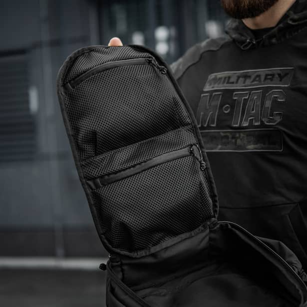 10 - Тактический рюкзак M-Tac Sturm Elite с эргономичными лямками. Черный мультикам