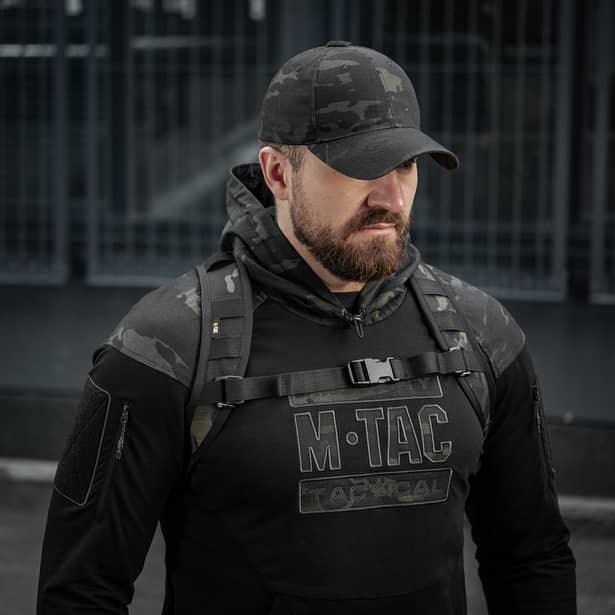 8 - Тактический рюкзак M-Tac Sturm Elite с эргономичными лямками. Черный мультикам