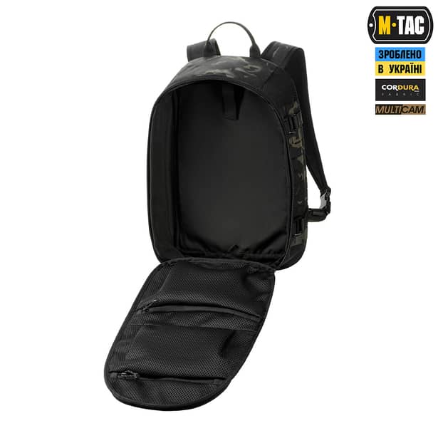 21 - Тактический рюкзак M-Tac Sturm Elite с эргономичными лямками X-Large Elite Gen.II. Черный мультикам