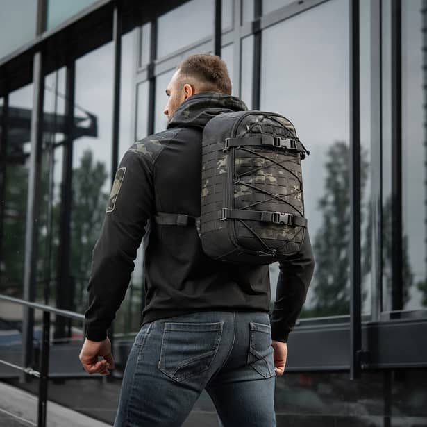 3 - Тактический рюкзак M-Tac Sturm Elite с эргономичными лямками X-Large Elite Gen.II. Черный мультикам