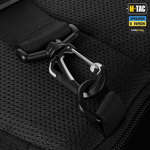 14 - Тактическая сумка M-Tac Admin Bag Medium Elite Hex с липучкой. Черный