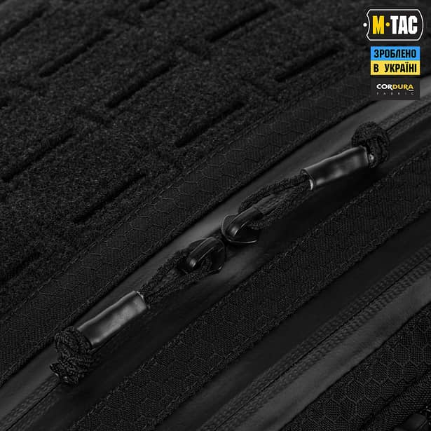 13 - Тактическая сумка M-Tac Admin Bag Medium Elite Hex с липучкой. Черный