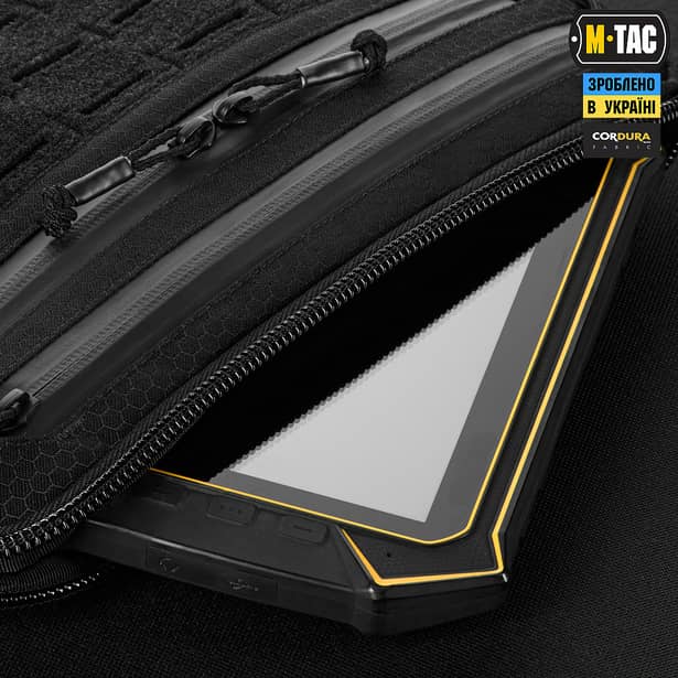 12 - Тактическая сумка M-Tac Admin Bag Medium Elite Hex с липучкой. Черный