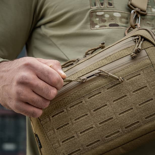 17 - Тактическая сумка M-Tac Admin Bag Medium Elite Hex с липучкой. Койот