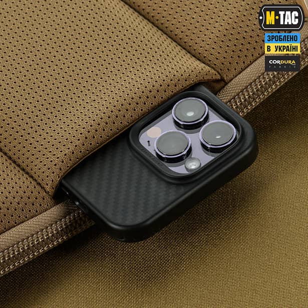 2 - Тактическая сумка M-Tac Admin Bag Medium Elite Hex с липучкой. Койот