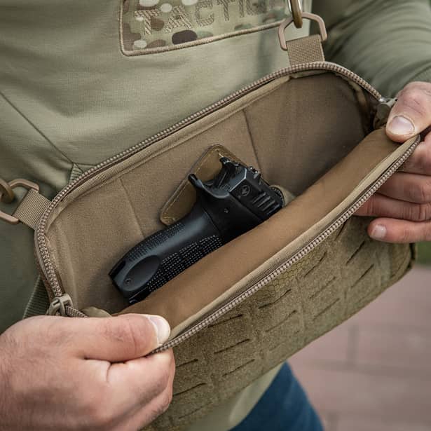 9 - Тактическая сумка M-Tac Admin Bag Medium Elite Hex с липучкой. Койот