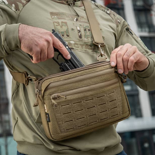 8 - Тактическая сумка M-Tac Admin Bag Medium Elite Hex с липучкой. Койот