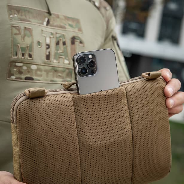 6 - Тактическая сумка M-Tac Admin Bag Medium Elite Hex с липучкой. Койот