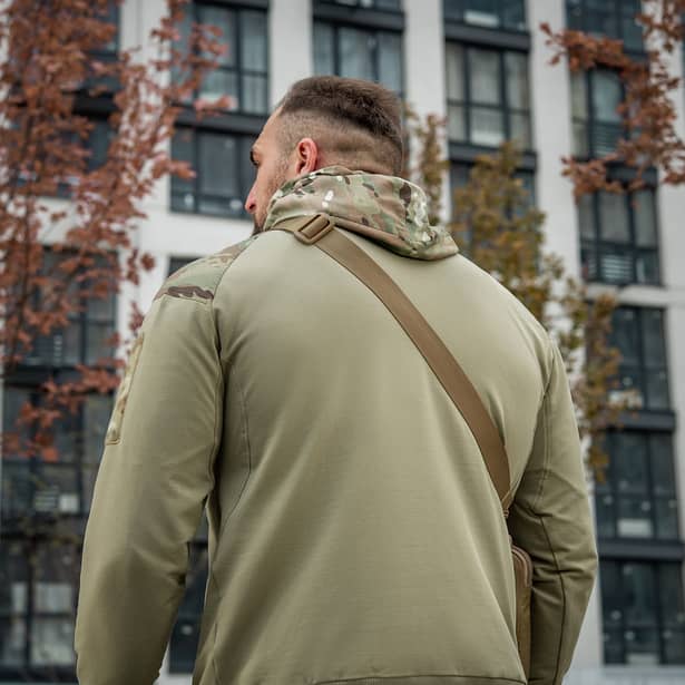 3 - Тактическая сумка M-Tac Admin Bag Medium Elite Hex с липучкой. Койот