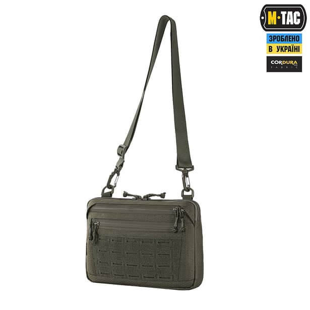 1 - Тактическая сумка M-Tac Admin Bag Medium Elite Hex с липучкой. Олива