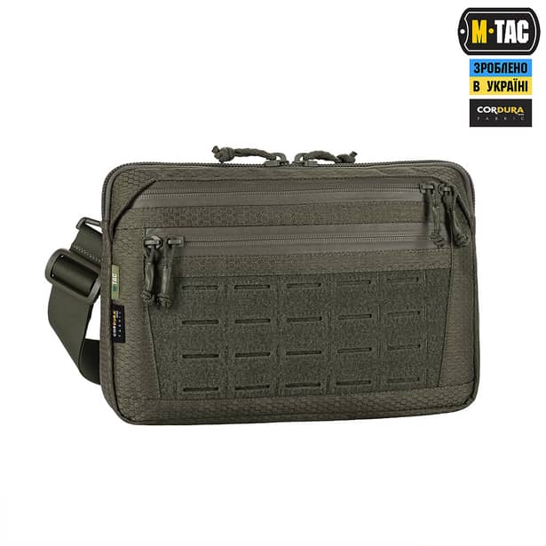 20 - Тактическая сумка M-Tac Admin Bag Medium Elite Hex с липучкой. Олива