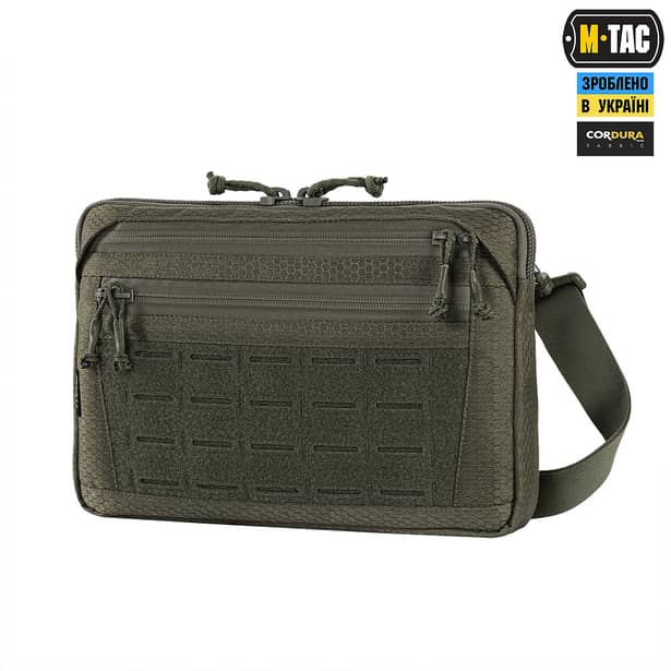 18 - Тактическая сумка M-Tac Admin Bag Medium Elite Hex с липучкой. Олива