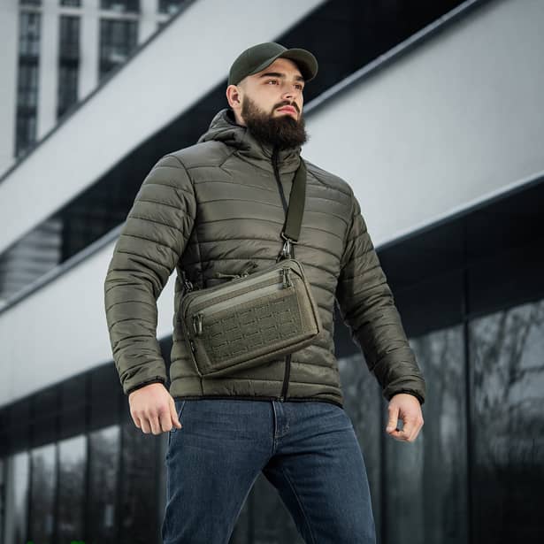 15 - Тактическая сумка M-Tac Admin Bag Medium Elite Hex с липучкой. Олива