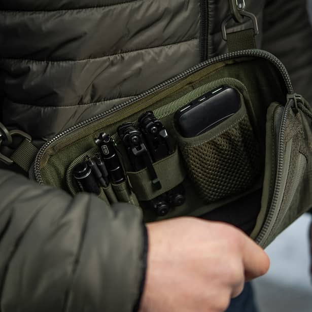 8 - Тактическая сумка M-Tac Admin Bag Medium Elite Hex с липучкой. Олива