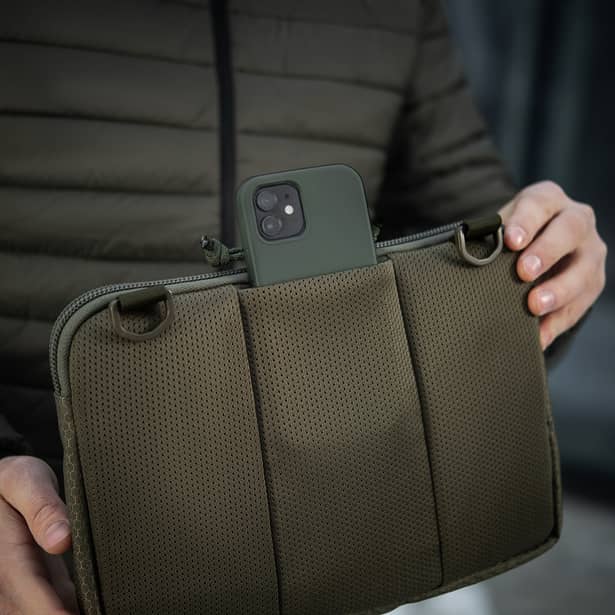 4 - Тактическая сумка M-Tac Admin Bag Medium Elite Hex с липучкой. Олива