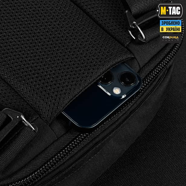 11 - Сумка через плечо M-Tac EDC Bag Elite. Черный