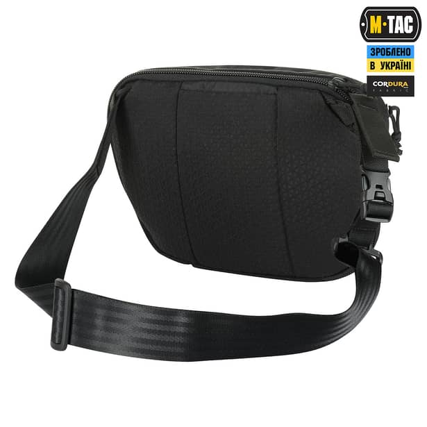 4 - Сумка через плече M-Tac Sphaera Hex Hardsling Bag Elite Large з липучкою. Чорний