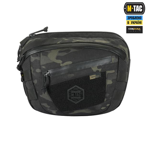 2 - Сумка через плече M-Tac Sphaera Hex Hardsling Bag Elite Large з липучкою. Мультикам чорний