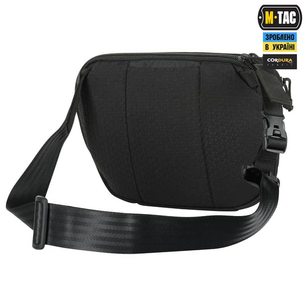 4 - Сумка через плече M-Tac Sphaera Hex Hardsling Bag Elite Large з липучкою. Мультикам чорний