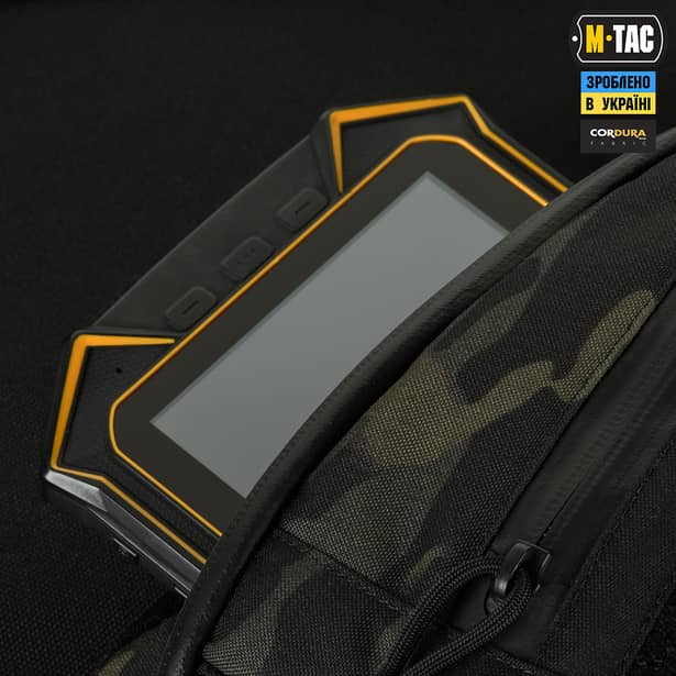 5 - Сумка через плече M-Tac Sphaera Hex Hardsling Bag Elite Large з липучкою. Мультикам чорний