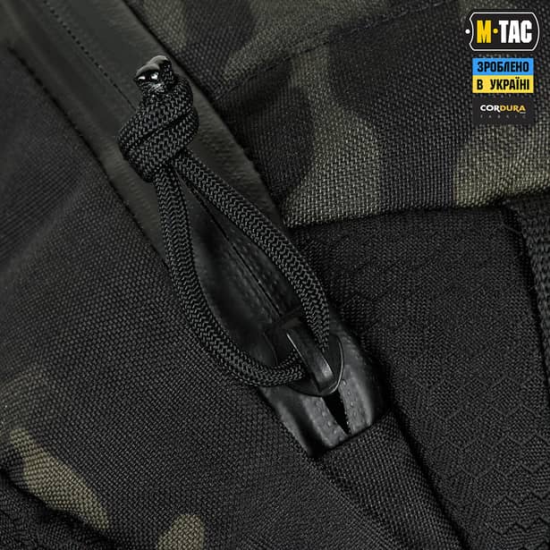 7 - Сумка через плече M-Tac Sphaera Hex Hardsling Bag Elite Large з липучкою. Мультикам чорний