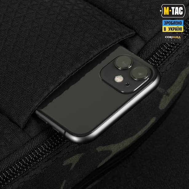 8 - Сумка через плече M-Tac Sphaera Hex Hardsling Bag Elite Large з липучкою. Мультикам чорний