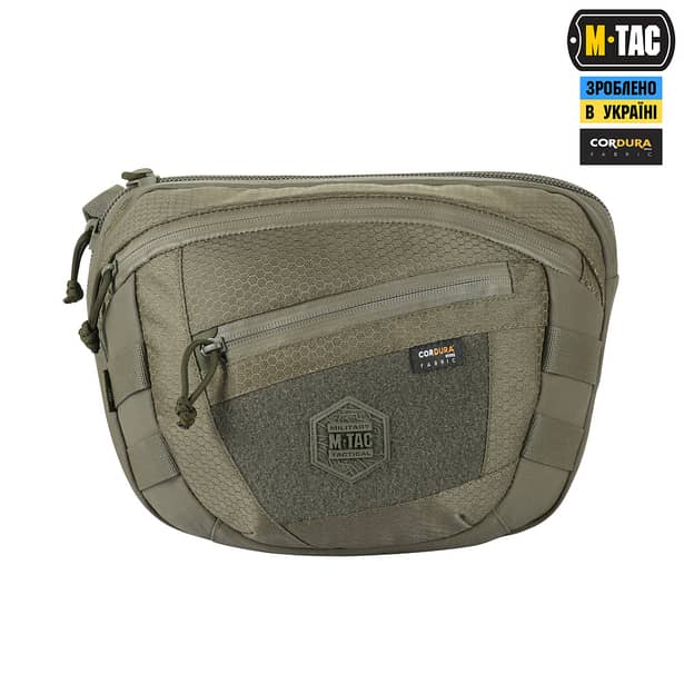 18 - Сумка через плече M-Tac Sphaera Hex Hardsling Bag Elite Large з липучкою. Олива
