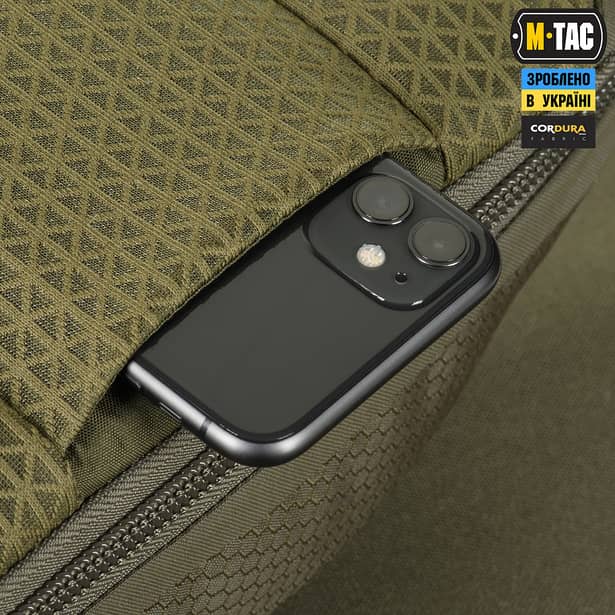 14 - Сумка через плече M-Tac Sphaera Hex Hardsling Bag Elite Large з липучкою. Олива