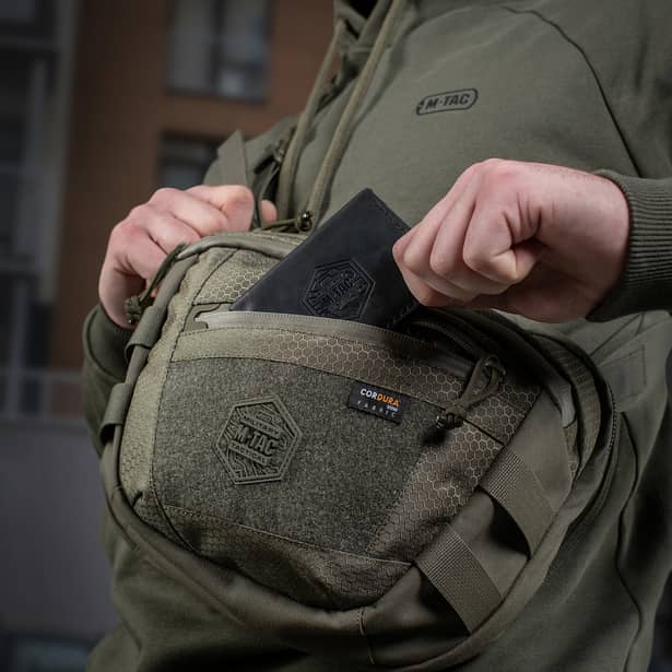 5 - Сумка через плече M-Tac Sphaera Hex Hardsling Bag Elite Large з липучкою. Олива