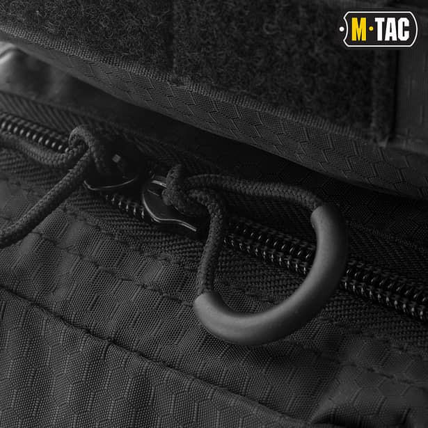 4 - Тактична сумка через плече M-Tac Urban Line City Hunter Hexagon. Чорний