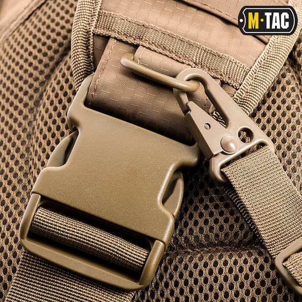 10 - Тактична сумка через плече M-Tac Urban Line City Hunter Hexagon. Койот