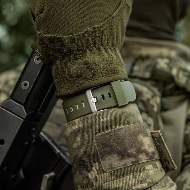 7 - Годинник тактичний M-Tac 2166. Олива