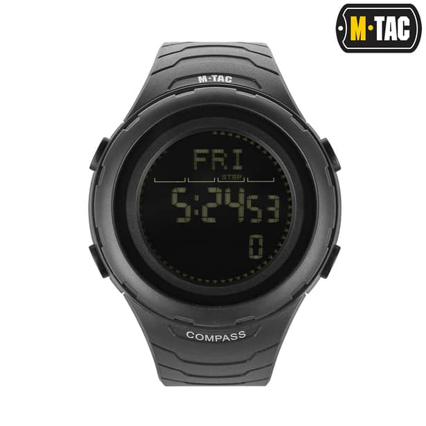 1 - Годинник тактичний M-Tac 2166. Чорний