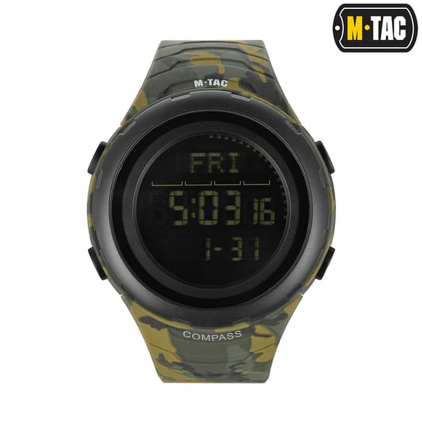 1 - Годинник тактичний M-Tac 2166. Камуфляж