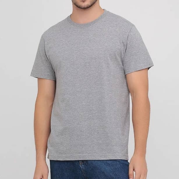 2 - Футболка мужская Stedman Classic-T хлопок. Серый меланж