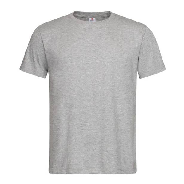 1 - Футболка мужская Stedman Classic-T хлопок. Серый меланж