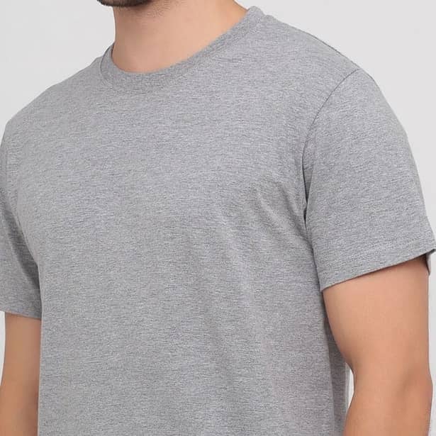 4 - Футболка мужская Stedman Classic-T хлопок. Серый меланж