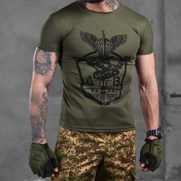 1 - Футболка Coolmax Десант. Олива